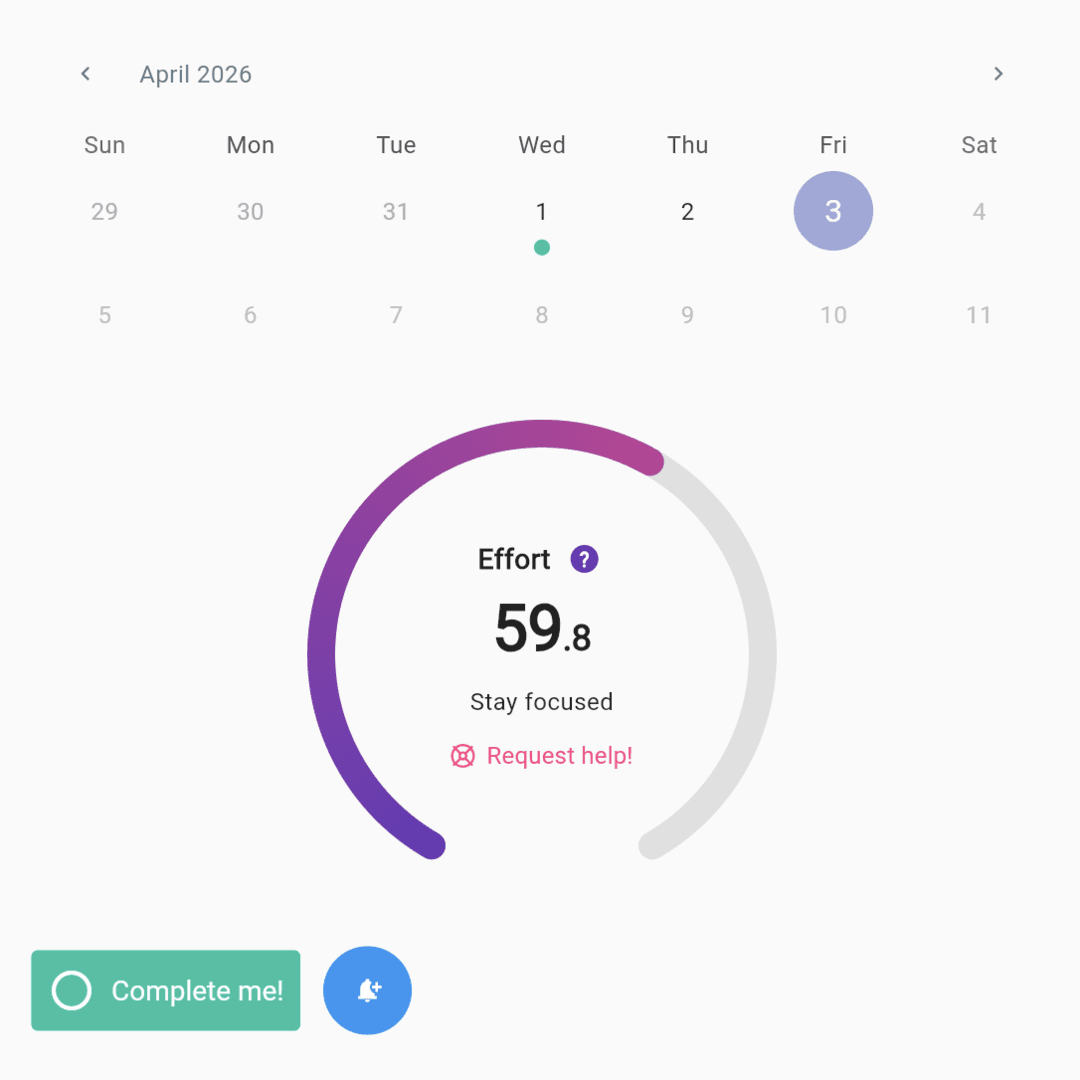 SelfSpark habit view app preview