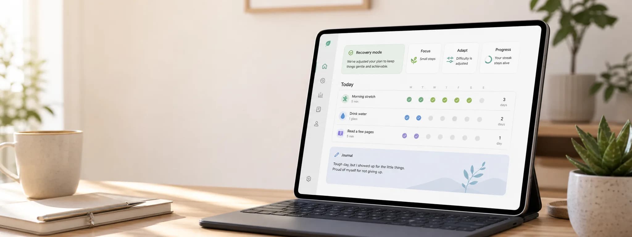 What is a recovery-friendly habit tracker?